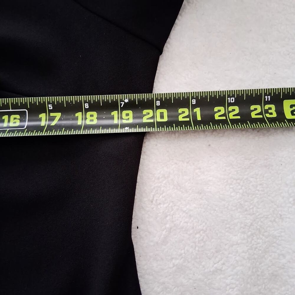Shelby Nites Dress Size 14 Black White Collar Cuffs Wednesday Addams Modest Shea - Picture 5 of 10